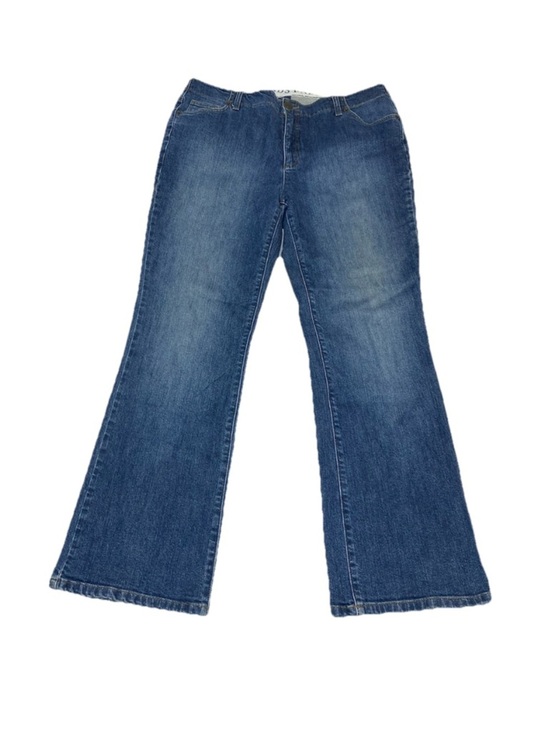 Lands' End Denim - Lands End Women’s Original Fit Classic Waist Boot Leg Jeans Blue Size 16